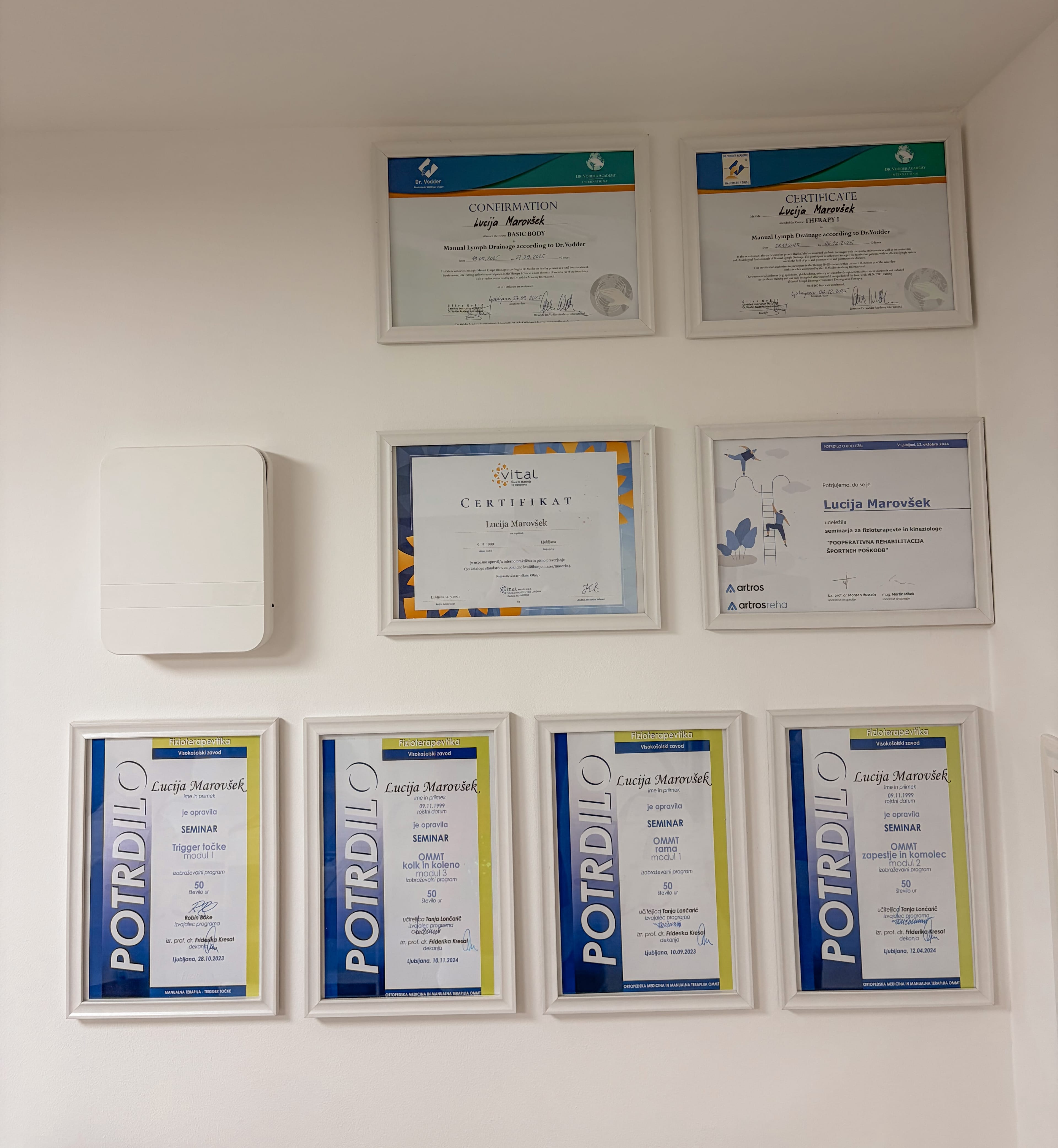 Izobraževanje in certifikati